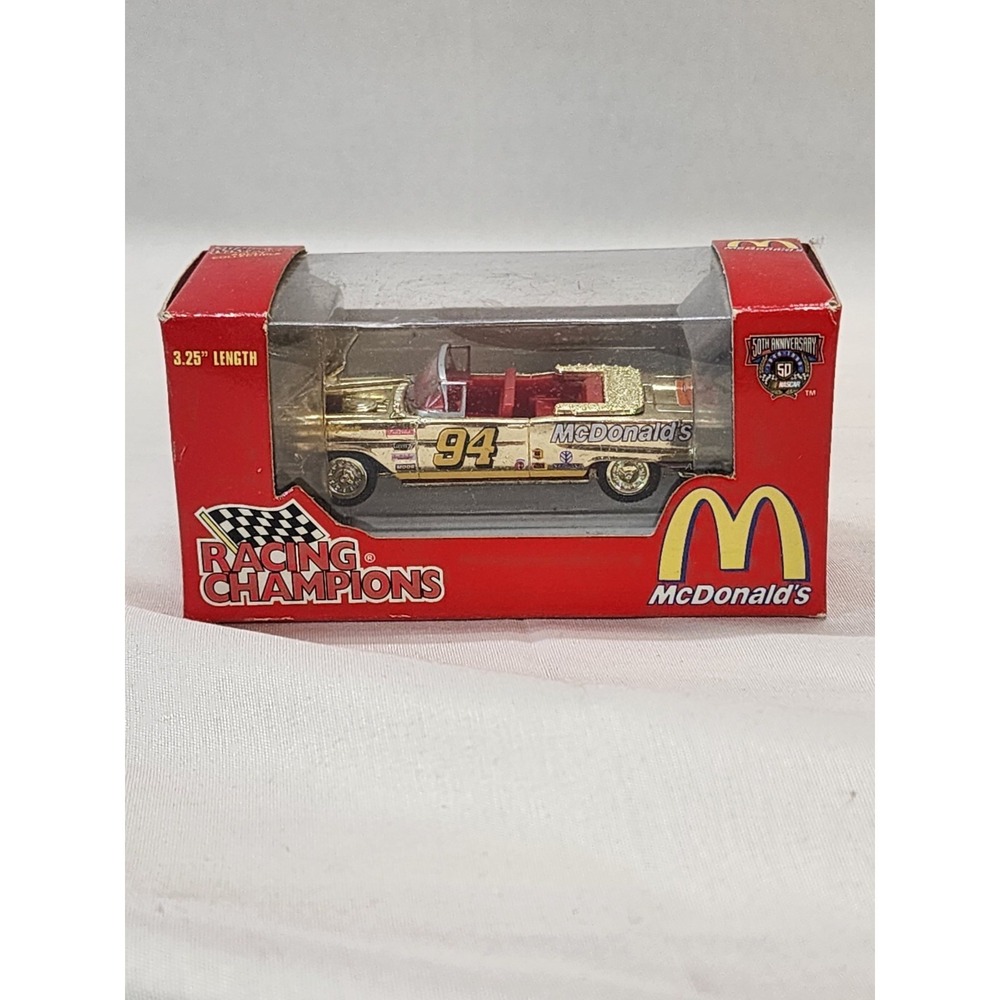 🏁 McDonald's Racing Champions Gold Car, Bill Elliott #94 Ford 50th Anniversary